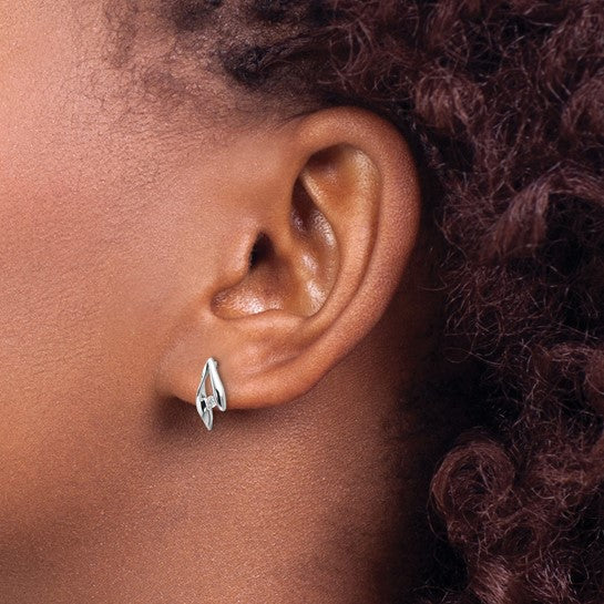 Twisting Diamond Earrings