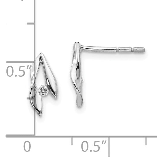 Twisting Diamond Earrings