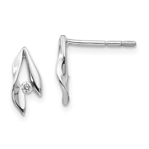Twisting Diamond Earrings