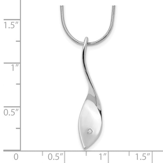 Twisted Diamond Pendant