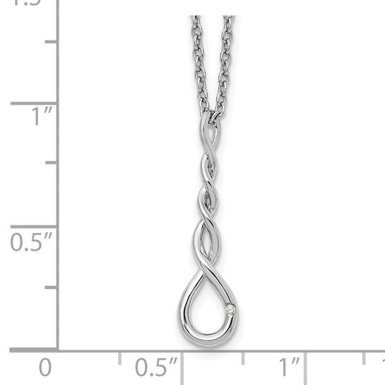 Tight Twist Diamond Necklace