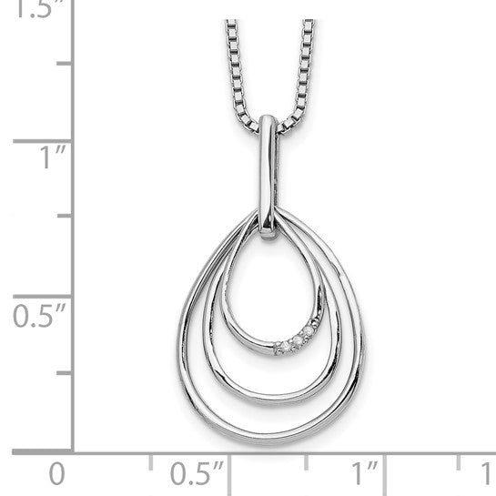 Multi-Layer Diamond Drop Necklace