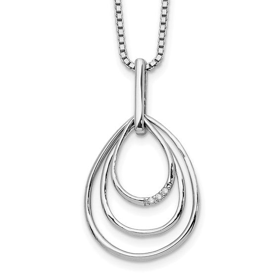 Multi-Layer Diamond Drop Necklace
