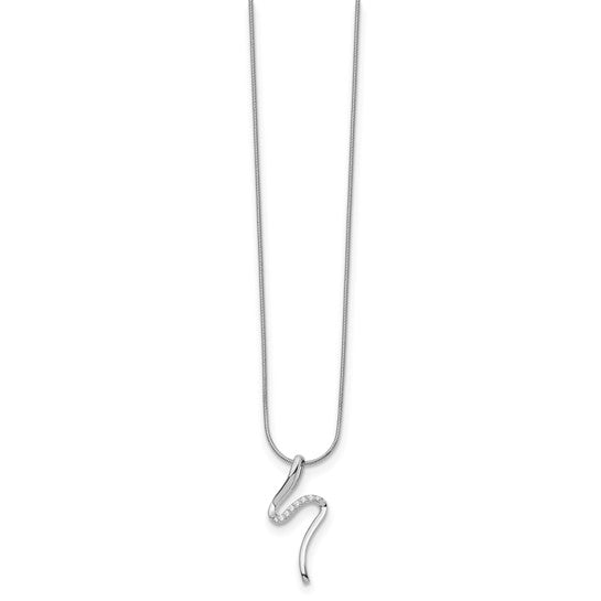 Loose Snaking Diamond Pendant