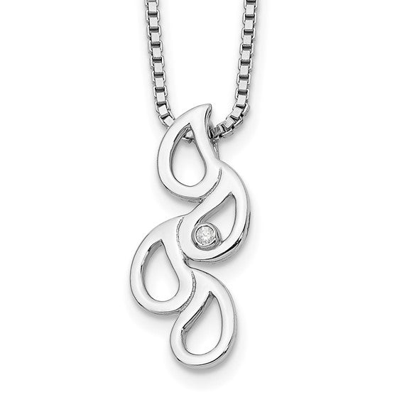 Diamond Raindrop Necklace