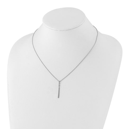Dangle Diamond Bar Necklace
