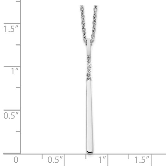 Dangle Diamond Bar Necklace