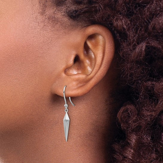 Geometric Diamond Dangle Earrings