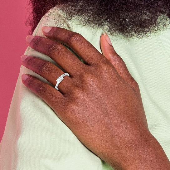 Crossover Diamond Ring