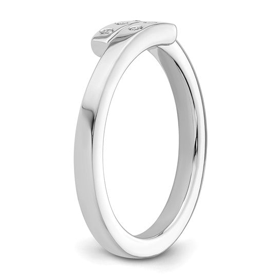 Crossover Diamond Ring