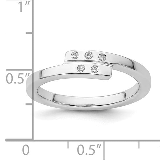 Crossover Diamond Ring