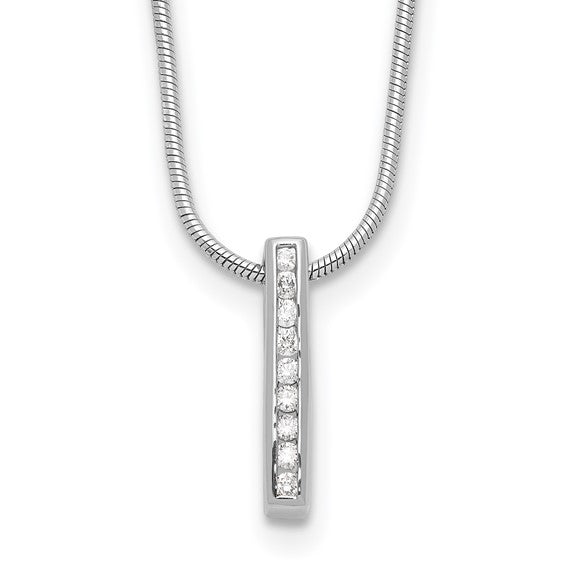 Diamond Bar Necklace