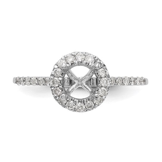 Platinum Engagement Ring w/Halo (Lab Created)