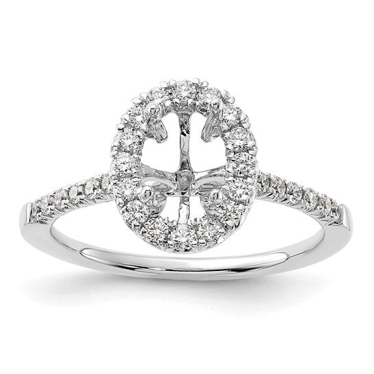 0.94CTW Natural Oval Diamond Platinum Engagement Ring
