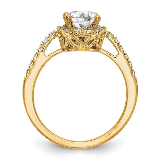 14KY Engagement Ring w/Halo