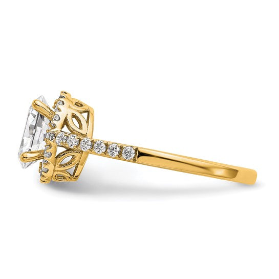 14KY Engagement Ring w/Halo