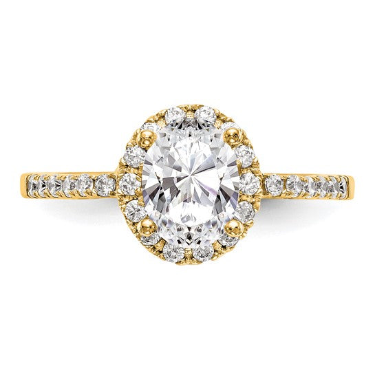 14KY Engagement Ring w/Halo