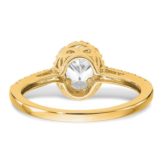 14KY Engagement Ring w/Halo