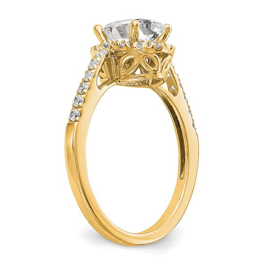 14KY Engagement Ring w/Halo
