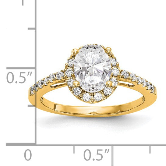 14KY Engagement Ring w/Halo
