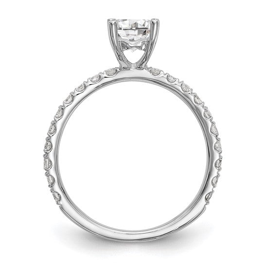 Platinum 1CT Lab Created Diamond Engagement Ring