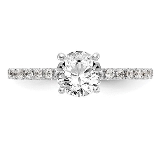 Platinum 1CT Lab Created Diamond Engagement Ring