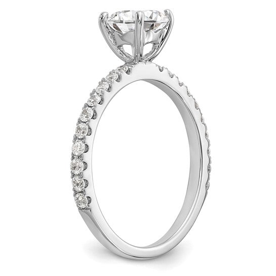 Platinum 1CT Lab Created Diamond Engagement Ring