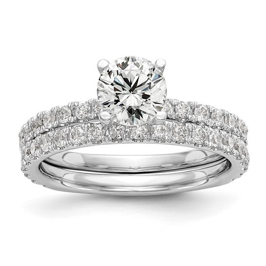 Platinum 1CT Lab Created Diamond Engagement Ring