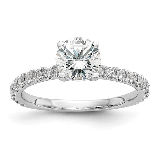 Platinum 1CT Lab Created Diamond Engagement Ring
