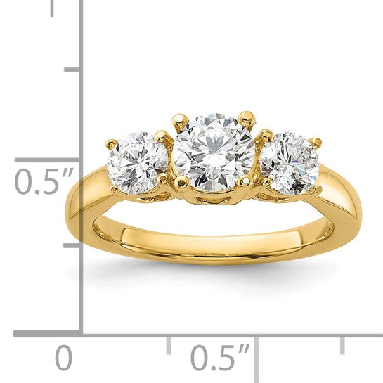 1 1/2CTW Lab Created Diamond Engagement Ring