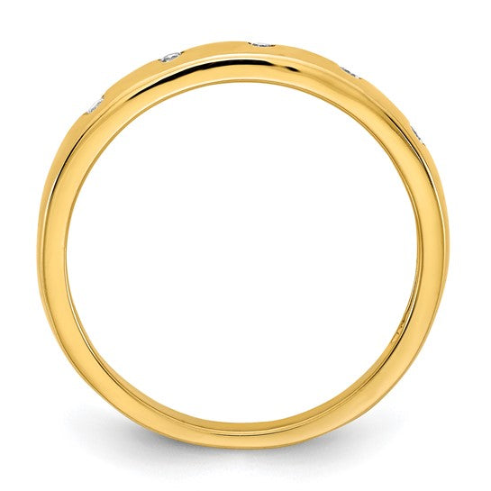 Flush-Set Diamond 5 Stone Band