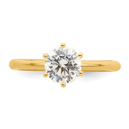 14KY 6-Prong Semi-Mount w/Flower Head