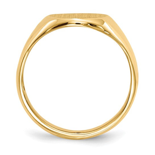 14KY Oval Signet Ring