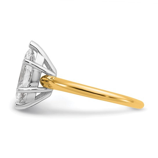 2CT Lab Created Marquise Engagement Ring