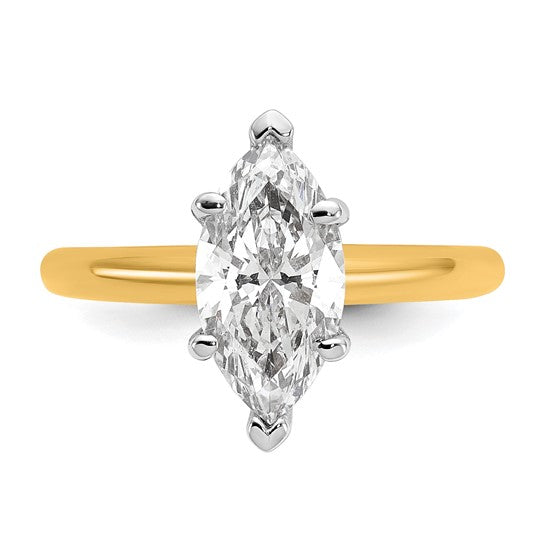 2CT Lab Created Marquise Engagement Ring