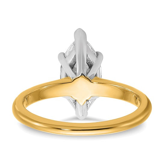 2CT Lab Created Marquise Engagement Ring
