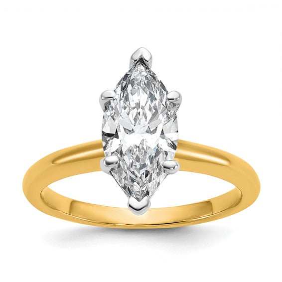 2CT Lab Created Marquise Engagement Ring
