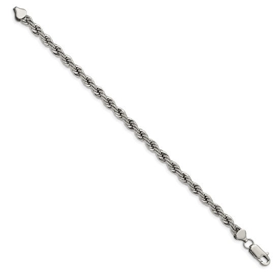 6mm Stainless Steel Rope Bracelet