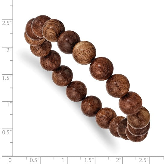 Burmese Padauk Wood Stretch Bracelet