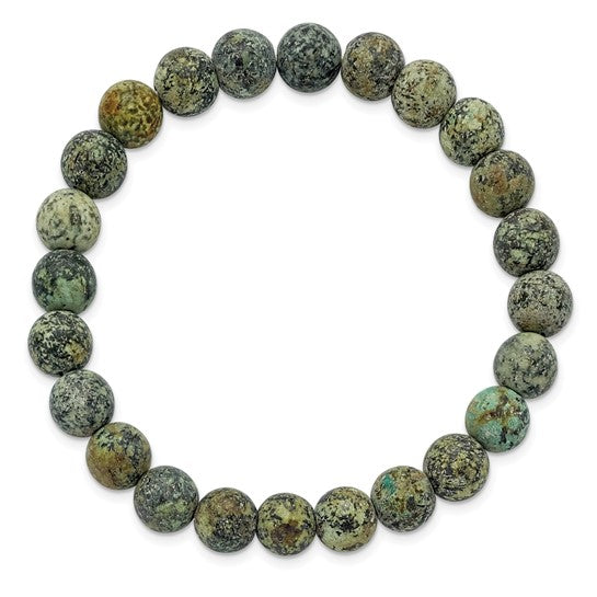 African Pine Agate Stretch Bracelet