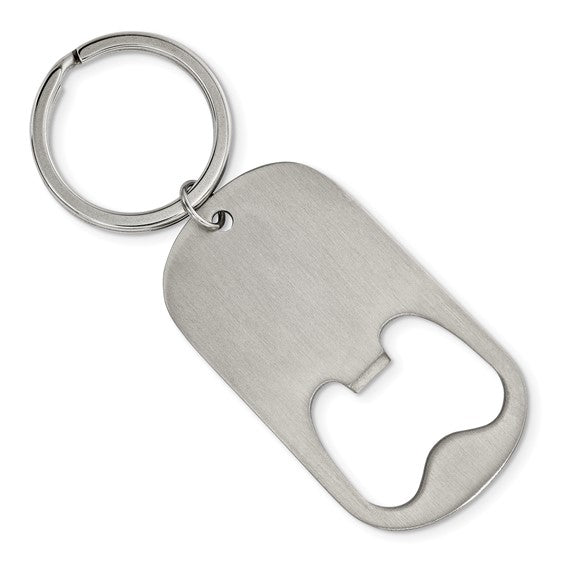 Stainless Steel Bottle Opener/Key Ring Multi-Tool