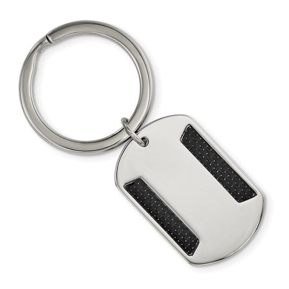 Stainless Steel & Carbon Fiber Key Ring