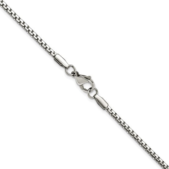 2.5mm Stainless Steel Polished Fancy Box Chain