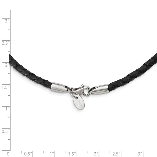 Genuine Leather Weave Necklace