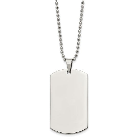 Stainless Steel Dog Tag Necklace