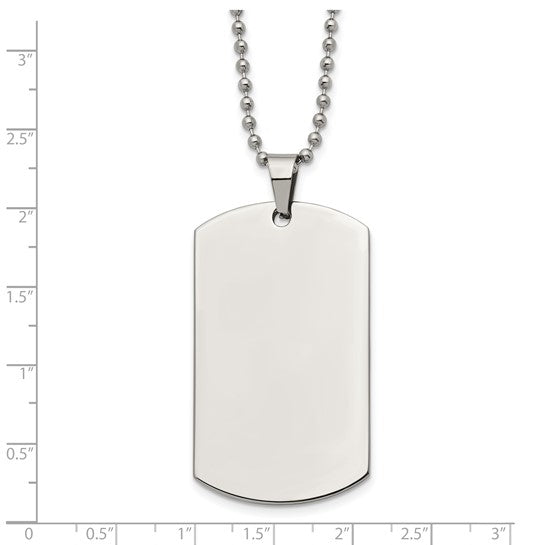 Stainless Steel Dog Tag Necklace