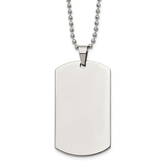 Stainless Steel Dog Tag Necklace