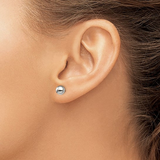 Titanium 6mm Ball Stud Earrings