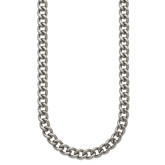7.5mm Grey Titanium Curb Chain