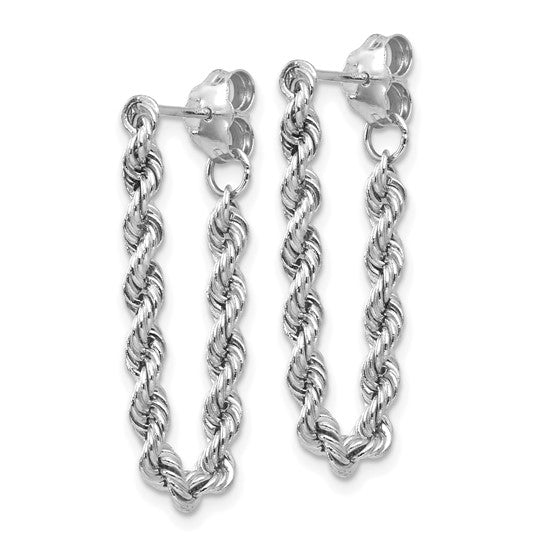 14KW Rope Dangle Earrings